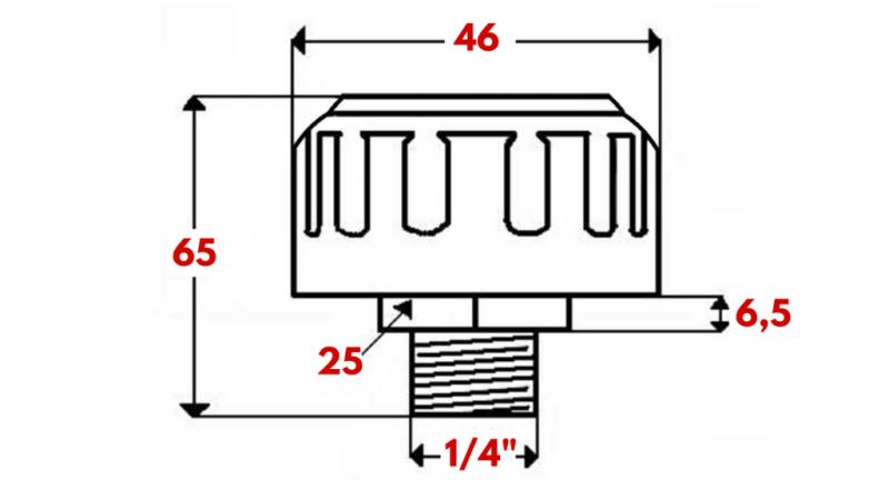 METALLINE TÄITEKORK VENTILIGA 1''