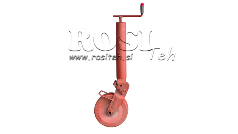 GEWINDESTÜTZBEIN 240mm - 700kg MIT STÜTZRAD