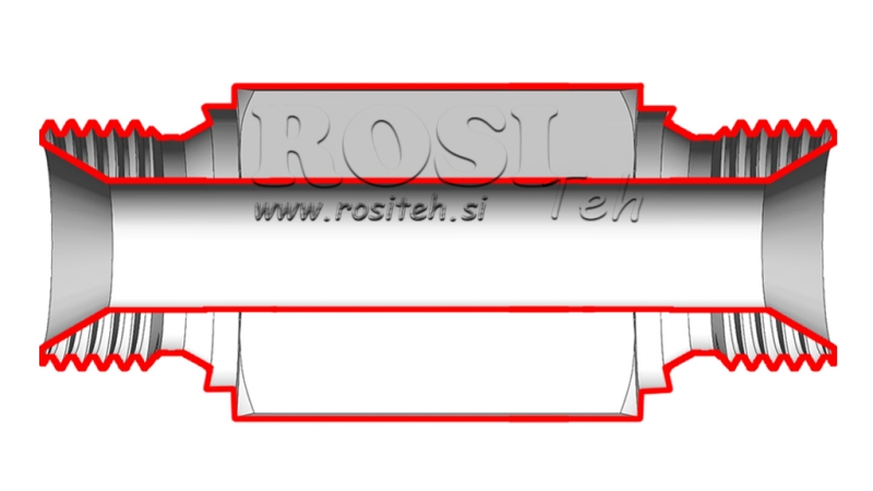HYDRAULIKADAPTER MÄNNLICH-MÄNNLICH 3/4