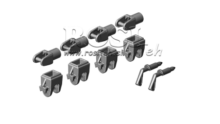 SET VON HALTERUNGEN FÜR KIPPER-CAISSON