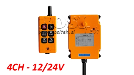 RADIOKONTROLL 4CH - 12/24V