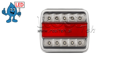 LED BAGLYS TIL TRAILER KOMBINATION 4 FUNKTIONER 12V HVID