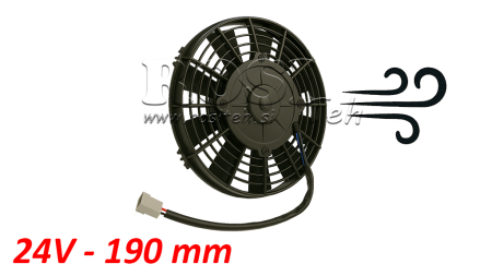 АКСИАЛЕН ВЕНТИЛАТОР 190MM С ПУШЕНЕ 24V
