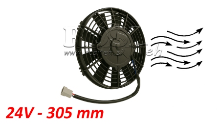 VENTILATOR AKSIJALNI 305mm VUČNI 24V