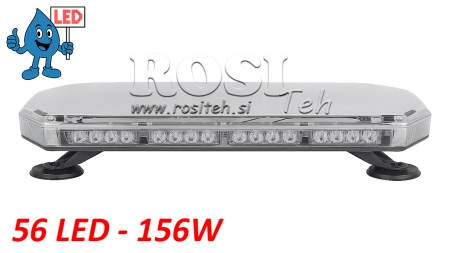 LED MAGNETISK STROBOSKOP ROTERANDE LAMPA - 56 LED 156W 12V-24V