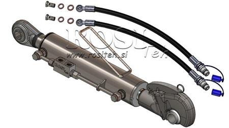 HYDRAULIC TOP LINK WITH HOOK - 3 CAT. 80/40-280 (90-210HP)(25,4)