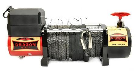 12 V ELEKTRISCHER WINSCH DWM 13000 HD - 5897 kg - SYNTHETISCHES SEIL