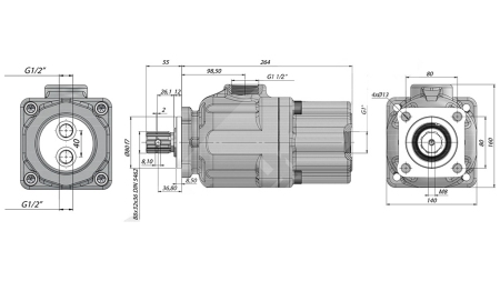 HYDRAULIC PISTON PUMP -100CC - 300 BAR
