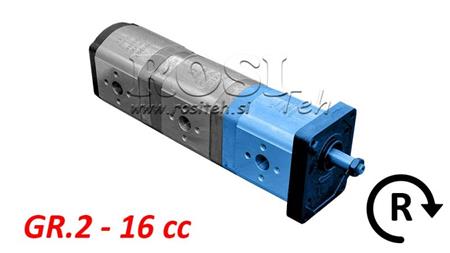 HYDRAULIKPUMPE 20C16X067 VORDERGR.2 16 CC RECHTS