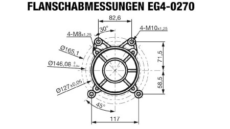 Benzinmotor EG4-270cc-6.56kW-8.92PS-3.600 U/min-H-KW25x88.2-Handstart