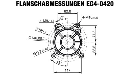 Benzinmotor EG4-420cc-9.6kW-13.1PS-3.600 U/min-E-KW25x88.5-elektrischer Start