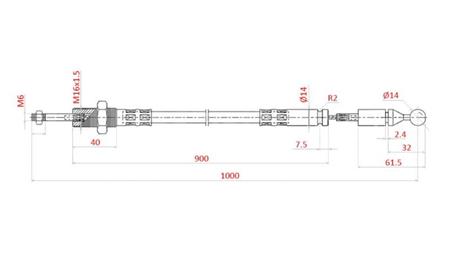 PLECIONKA L=1000 - kula