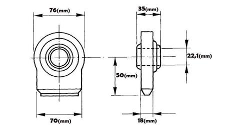 BALL-JOINT - FLAT KAT.1 FI22,1/70