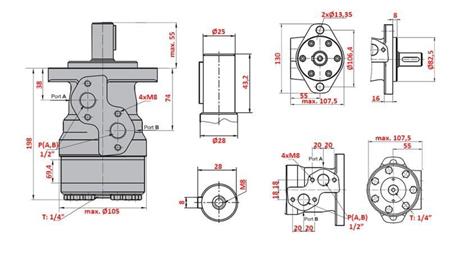 HYDRAULIKMOTOR MR 400