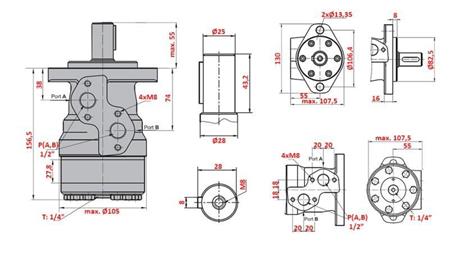 HIDROMOTOR MR 160