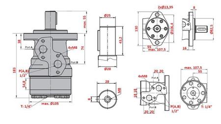 HYDRAULIKMOTOR MR 315