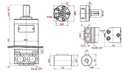 HYDROMOTOR MM 32 -seitlich