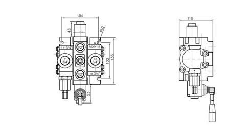 VANNE HYDRAULIQUE 1xPC70
