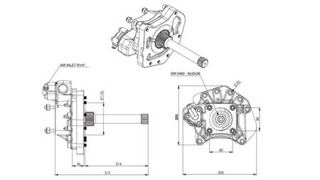 GEAR DRIVE FOR HYDRAULIC PUMP - MERCEDES ACTROS A