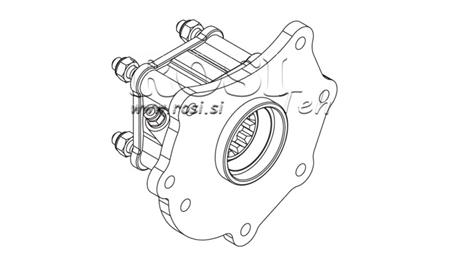 AUSGANG FÜR HYDRAULIKPUMPE - MERCEDES ATEGO-1 - 7 LÖCHER