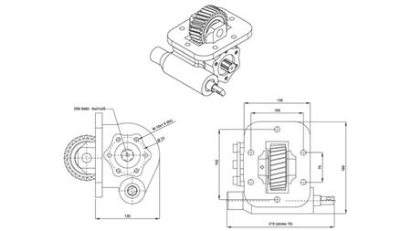 POHON HYDRAULICKÉHO ČERPADLA - ISUZU MOY CR VACUUM