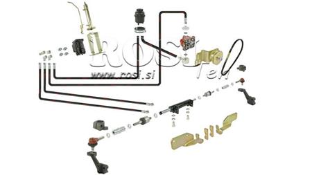 HYDRAULISK STYRNING HYDROSTATISK SET URSUS C330 - FRAMCYLINDER