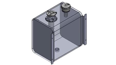 METALLTANK TOP 80 Lit 360x500x500mm