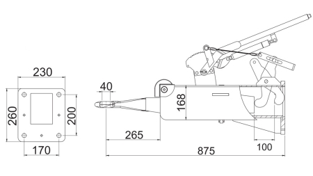 ANHÄNGERKUPEL - TRAKTOR-ANHÄNGER-VERBINDUNG 6.000/1.600KG (E11-ZERTIFIKAT)