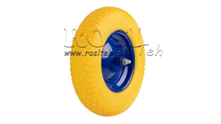 FULL WHEEL WITH AXLE 400X80MM 4.00-8