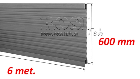 SEITE FÜR KIPPANHÄNGER 6 METERN - HÖHE 600 mm