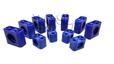 KLEMMHALTER FÜR HYDRAULIKSCHLAUCH eco Verpackung (ohne Schrauben) 10 STÜCK - FI 38mm