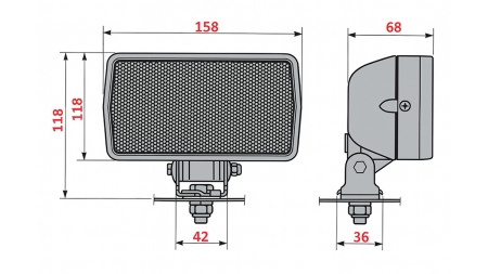 RADNA SVJETLOST ZA TRAKTOR COBO HALOGEN