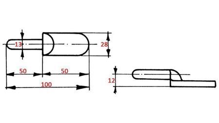 TRAILER HINGE MALE