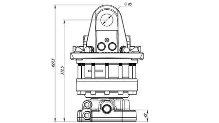 HYDRAULICKÝ ROTÁTOR 12000/6000 KG S PRÍRUBOU