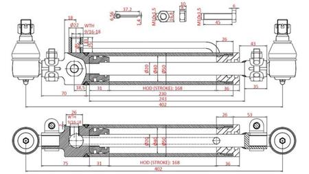 HYDRAULISK STYRINGSSYLINDER Cs Graver