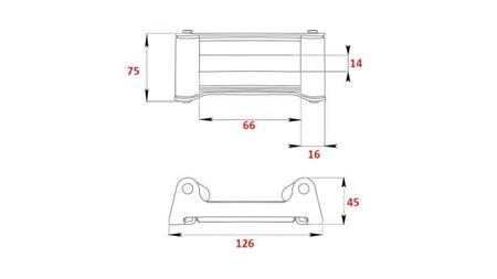 GUIDE À ROULEAU POUR CÂBLE EN ACIER DWM 2000-2500
