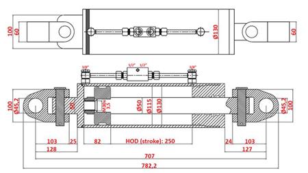 HYDRAULISCHER ABZIEHER SPEZIAL - 4. KLASSE 115/50-250 (180-380PS)(45.2mm)
