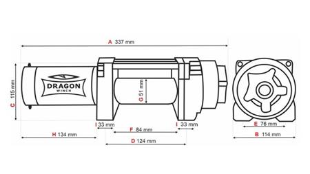 12 V ELEKTRISCHE SEILWINDE DWH 4500 HD - 2041 kg - SYNTHETIKSEILS