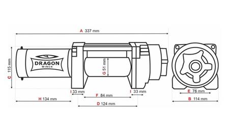 12 V ELEKTRIČNI VITEL DWH 4500 HD - 2041 kg - SINTETIČNA VRV