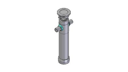 2023S -TELESKOPZYLINDER STANDARD/KUGEL 2 STUFEN HUB 695 DURCHMESSER 80