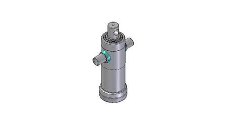2032F -TELESKOPZYLINDER STANDARD/BOHRUNG 3 STUFEN HUB 593 DURCHMESSER 95