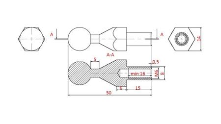 DRŽIAK GUĽKY PRE JOYSTICK NIMCO