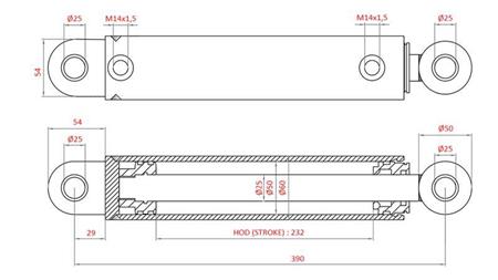 HIDRAULIKUS KORMÁNY HENGER FIAT-NEW HOLLAND OEM-87302891, 5164022, 82991196