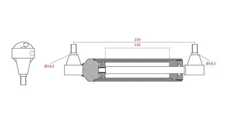ΥΔΡΑΥΛΙΚΟΣ ΚΥΛΙΝΔΡΟΣ ΔΙΕΥΘΥΝΣΗΣ MASSEY FERGUSON OEM-3401240M91, 0011403U91, 192749M92, 168009M92, 183