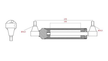 CILINDRO DEL VOLANTE IDRAULICO MASSEY FERGUSON  OEM-3401240M91, 0011403U91, 192749M92, 168009M92, 183