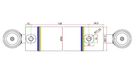 HYDRAULIKLENKUNG ZYLINDER JOHN DEERE  OEM-AM147174, AM118796