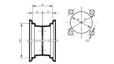 KOLESO 2.50x8 (pre pneumatiku 4.00-8)