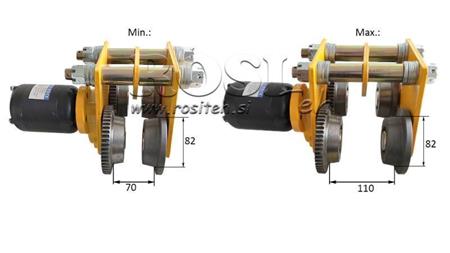 ELECTRIC DRIVE FOR INDUSTRIAL LIFT CART DWI 0.5 T