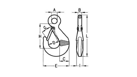 HAKEN MIT BEFESTIGUNGSAUGE 500 kg