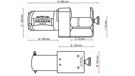 12 V ELEKTRISCHE SEILWINDE DWM 2000 ST - 907 kg